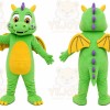Green Dragon Mascot Costume