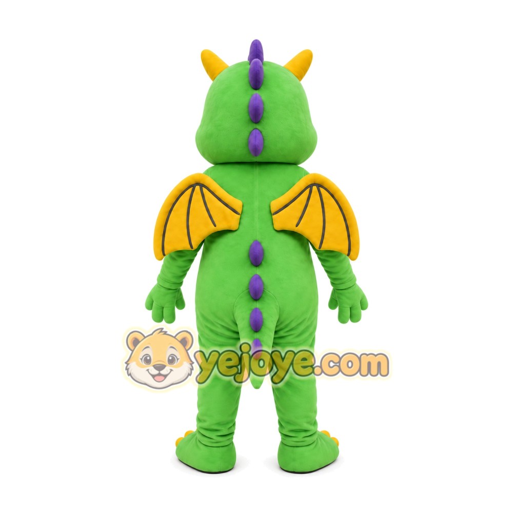 Green Dragon Mascot Costume Green Dragon Mascot Costume