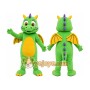 Green Dragon Mascot Costume