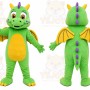 Green Dragon Mascot Costume