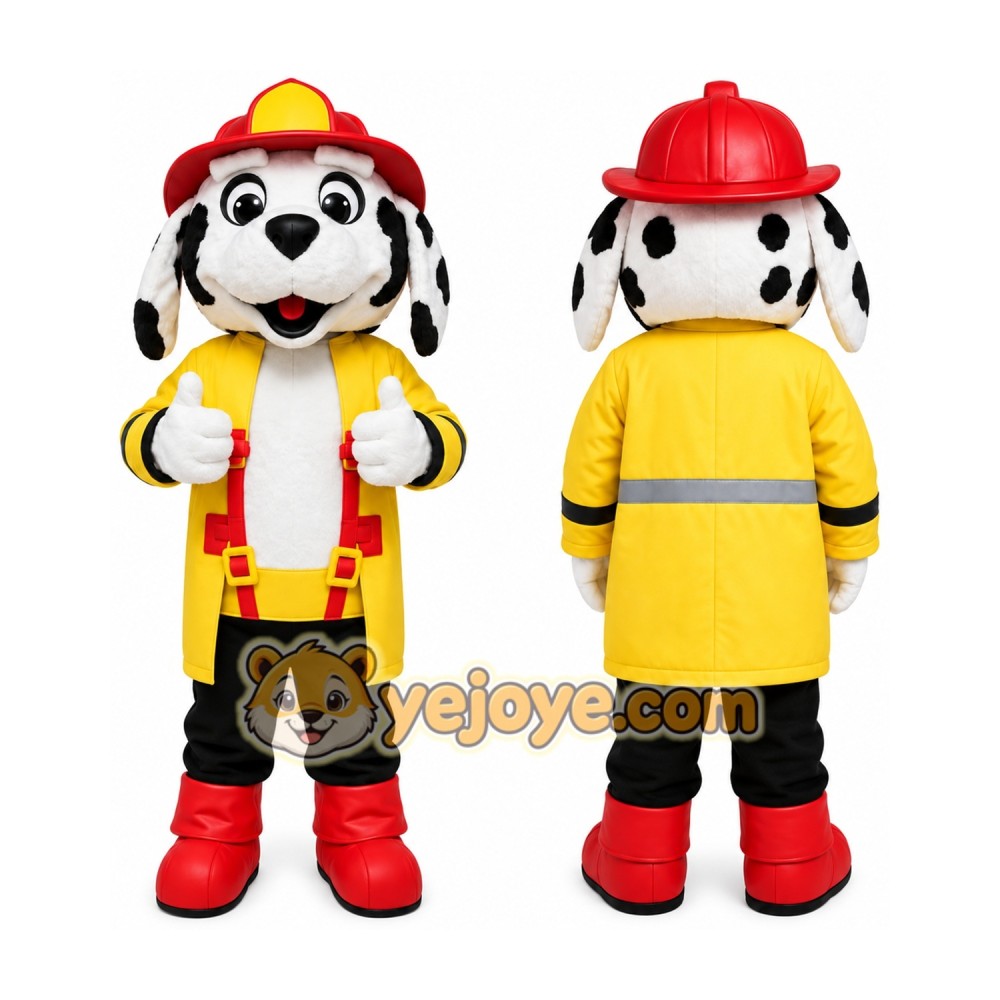 Firefighter Dalmatian Mascot Costume Firefighter Dalmatian Mascot Costume