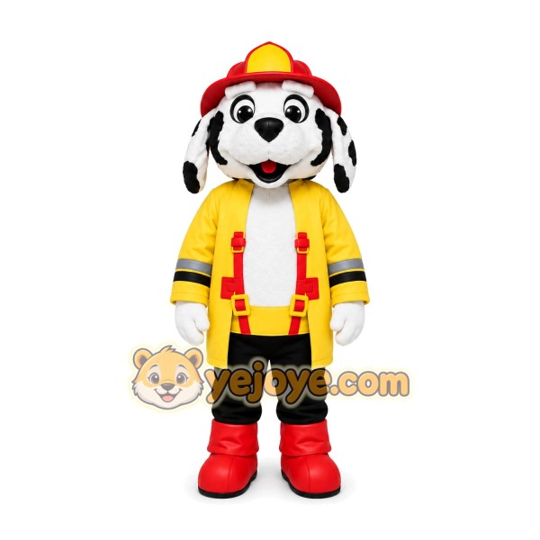 Firefighter Dalmatian Mascot Costume