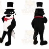 Black and White Shark Mascot Costume