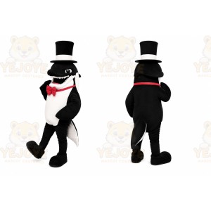 Black and White Shark Mascot Costume