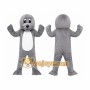 Cute Gray Seal Mascot Costume