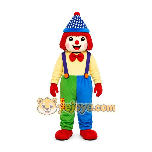 Colorful Clown Mascot Costume