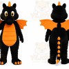 Black Dragon Mascot Costume