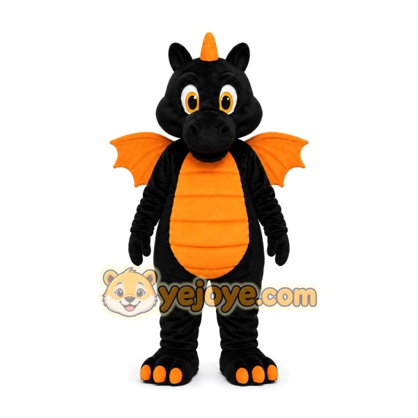 Black Dragon Mascot Costume Black Dragon Mascot Costume