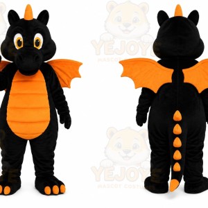 Black Dragon Mascot Costume