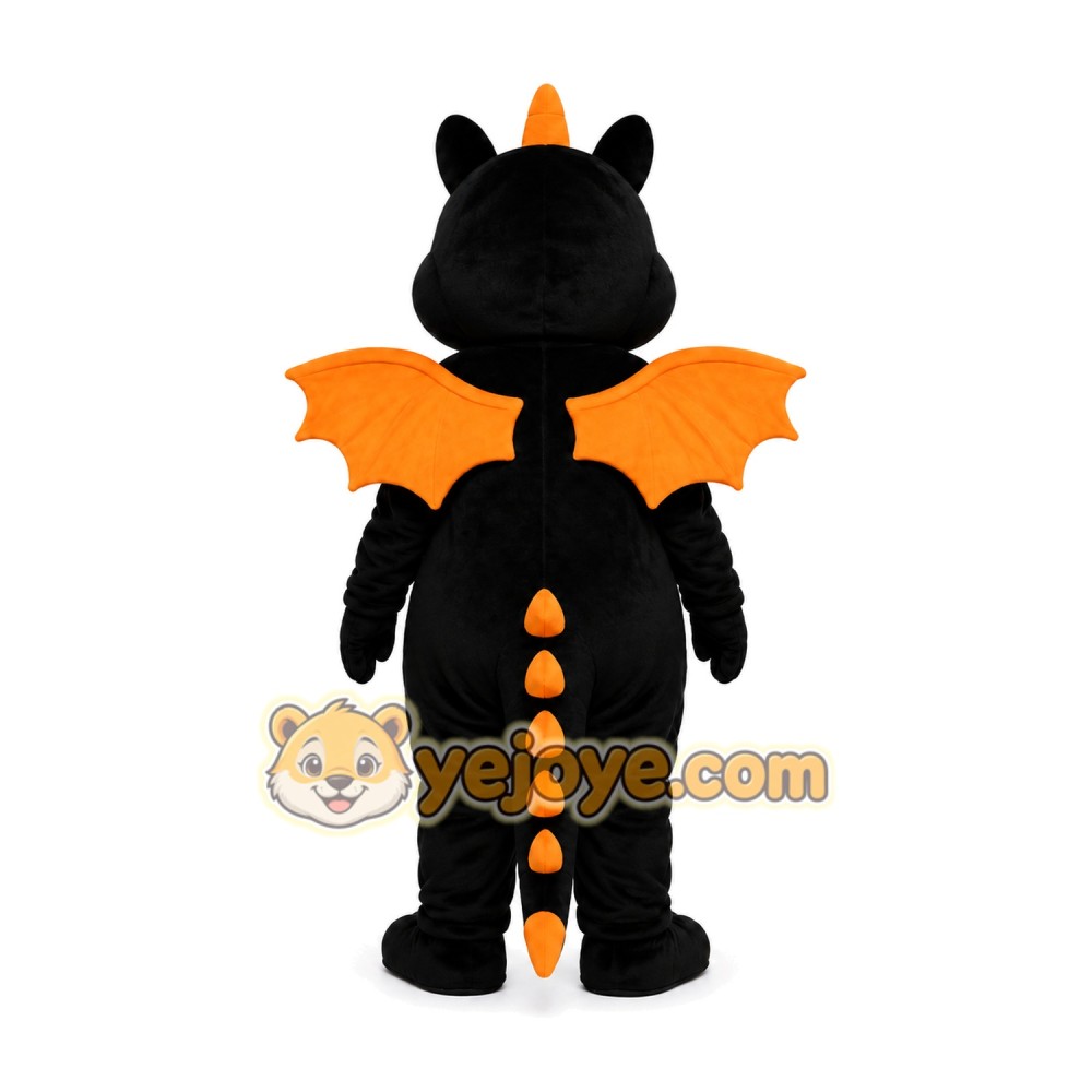 Black Dragon Mascot Costume Black Dragon Mascot Costume