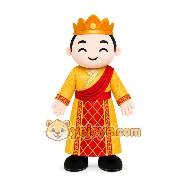 Yellow Robe Boy Mascot Costume