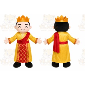 Yellow Robe Boy Mascot Costume