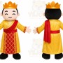 Yellow Robe Boy Mascot Costume