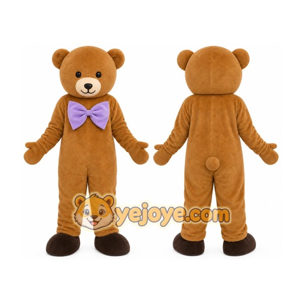 Brown Teddy Bear Mascot Costume