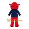 Red Superhero Cow Mascot Costume