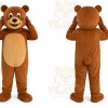 Brown Bear Mascot Costume