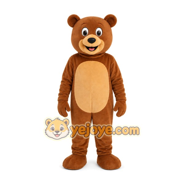 Brown Bear Mascot Costume
