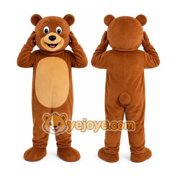 Brown Bear Mascot Costume