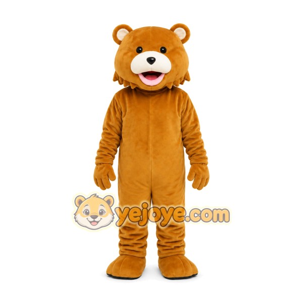 Tan Lion Mascot Costume