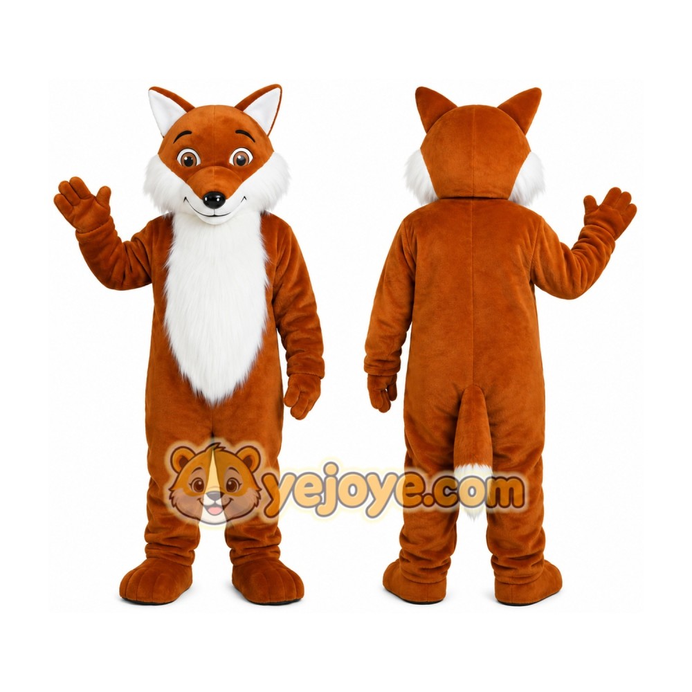 Brown Fox Mascot Costume Brown Fox Mascot Costume