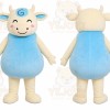 Blue Cow Mascot Costume