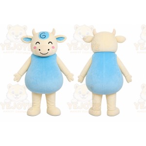 Blue Cow Mascot Costume