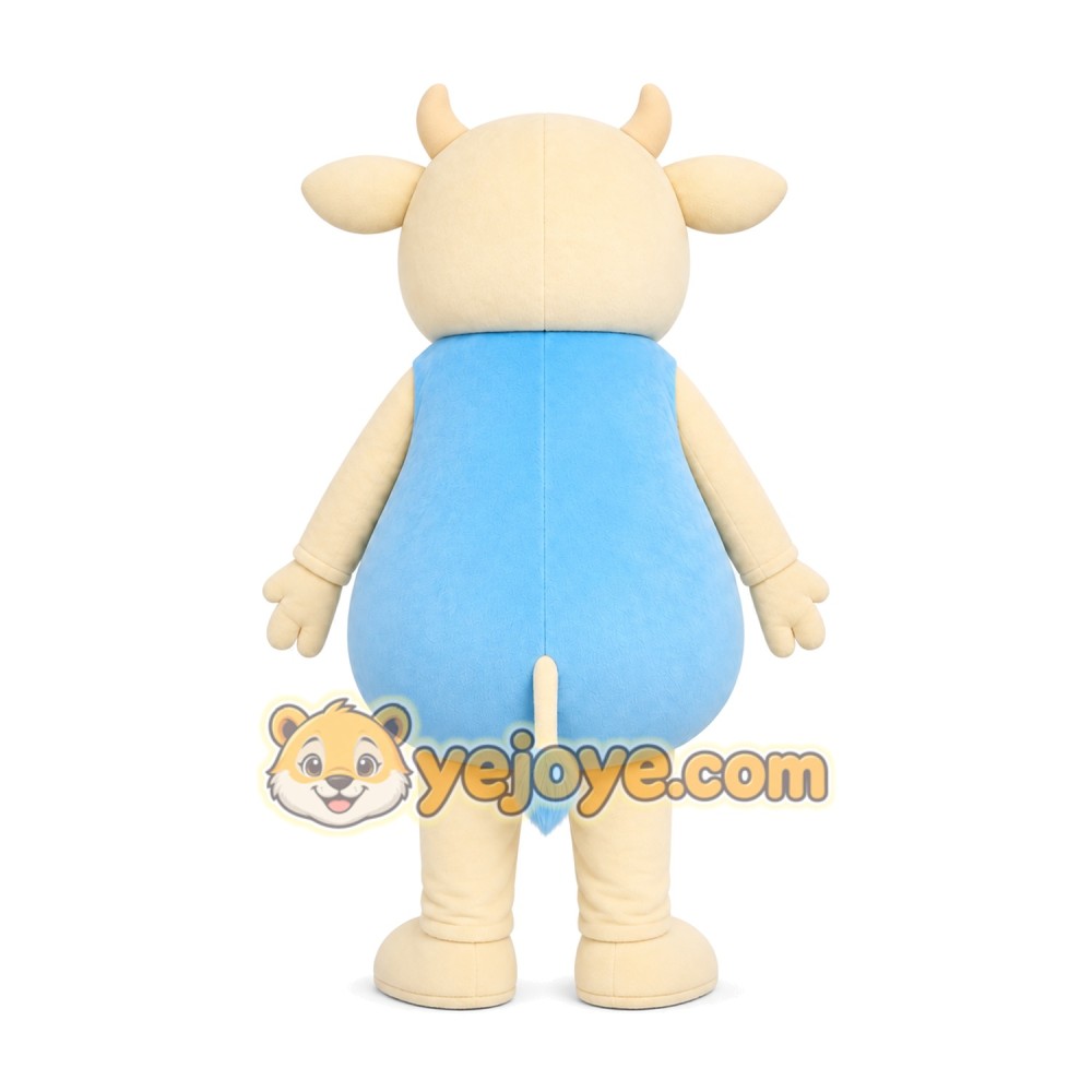 Blue Cow Mascot Costume Blue Cow Mascot Costume