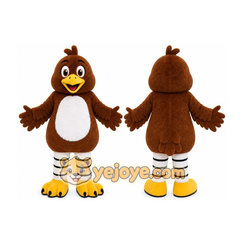 Brown Bird Mascot Costume