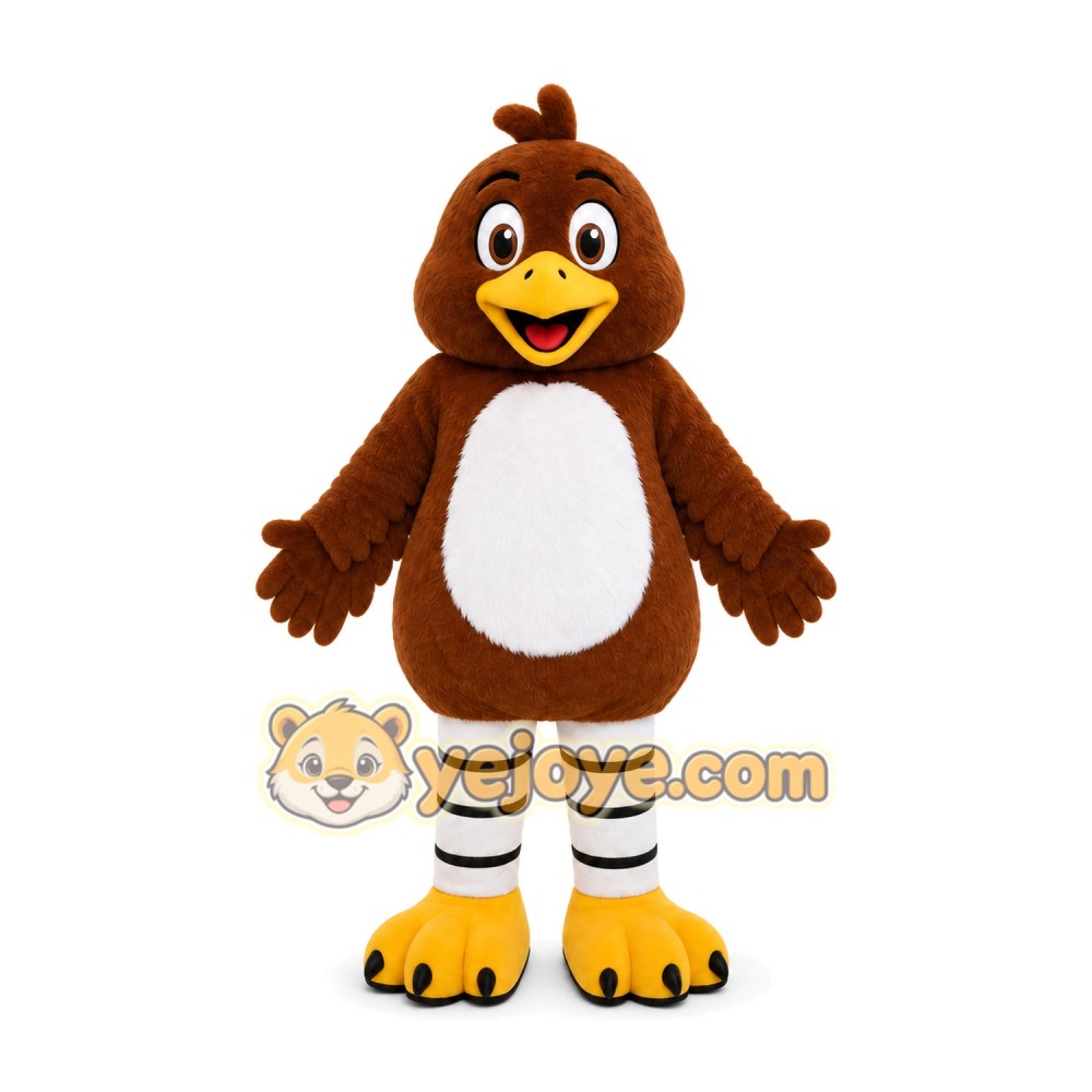 Brown Bird Mascot Costume