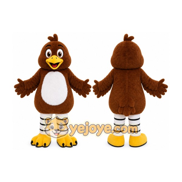 Brown Bird Mascot Costume