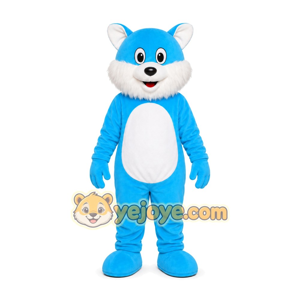 Blue Cat Mascot Costume Blue Cat Mascot Costume