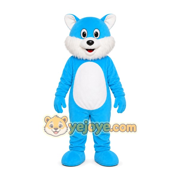 Blue Cat Mascot Costume