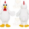 White Chicken Mascot Costume