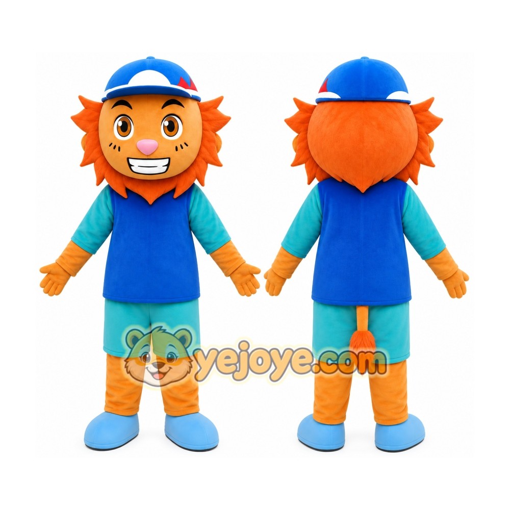 Orange Boy Mascot Costume Orange Boy Mascot Costume