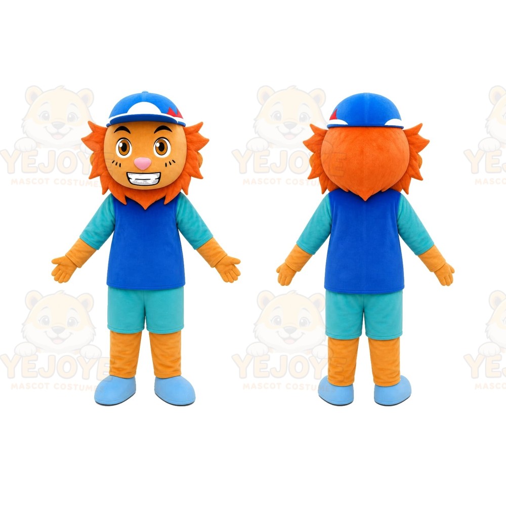 Orange Boy Mascot Costume