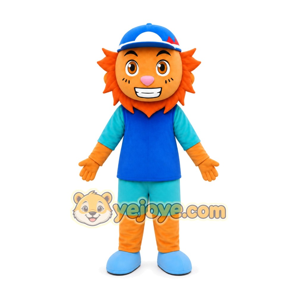 Orange Boy Mascot Costume Orange Boy Mascot Costume