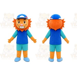 Orange Boy Mascot Costume