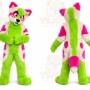 Green Spotted Husky Mascot Costume