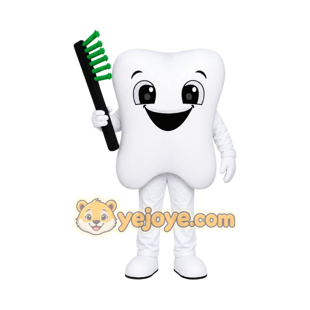 Toothbrush Tooth Mascot Costume Toothbrush Tooth Mascot Costume