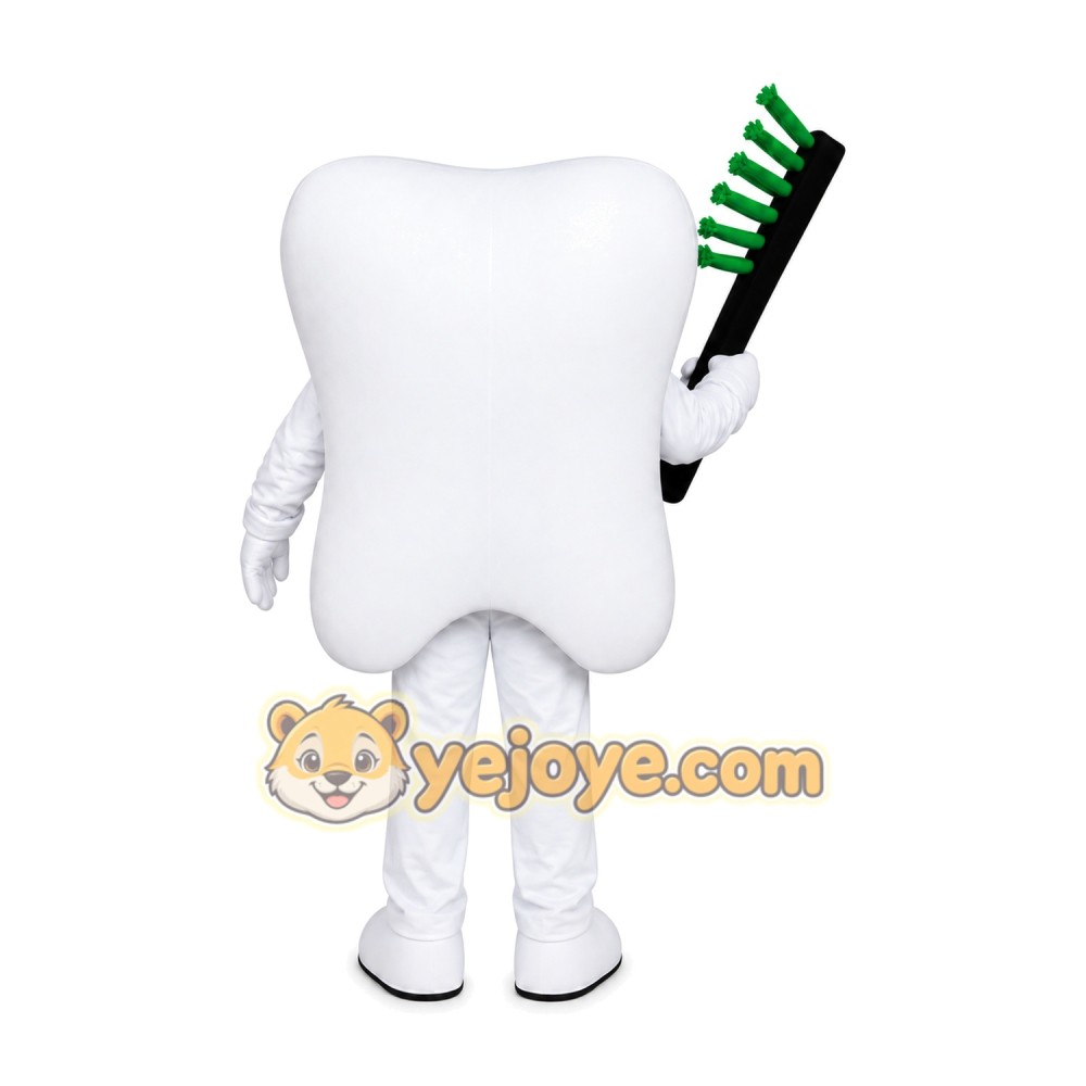 Toothbrush Tooth Mascot Costume Toothbrush Tooth Mascot Costume