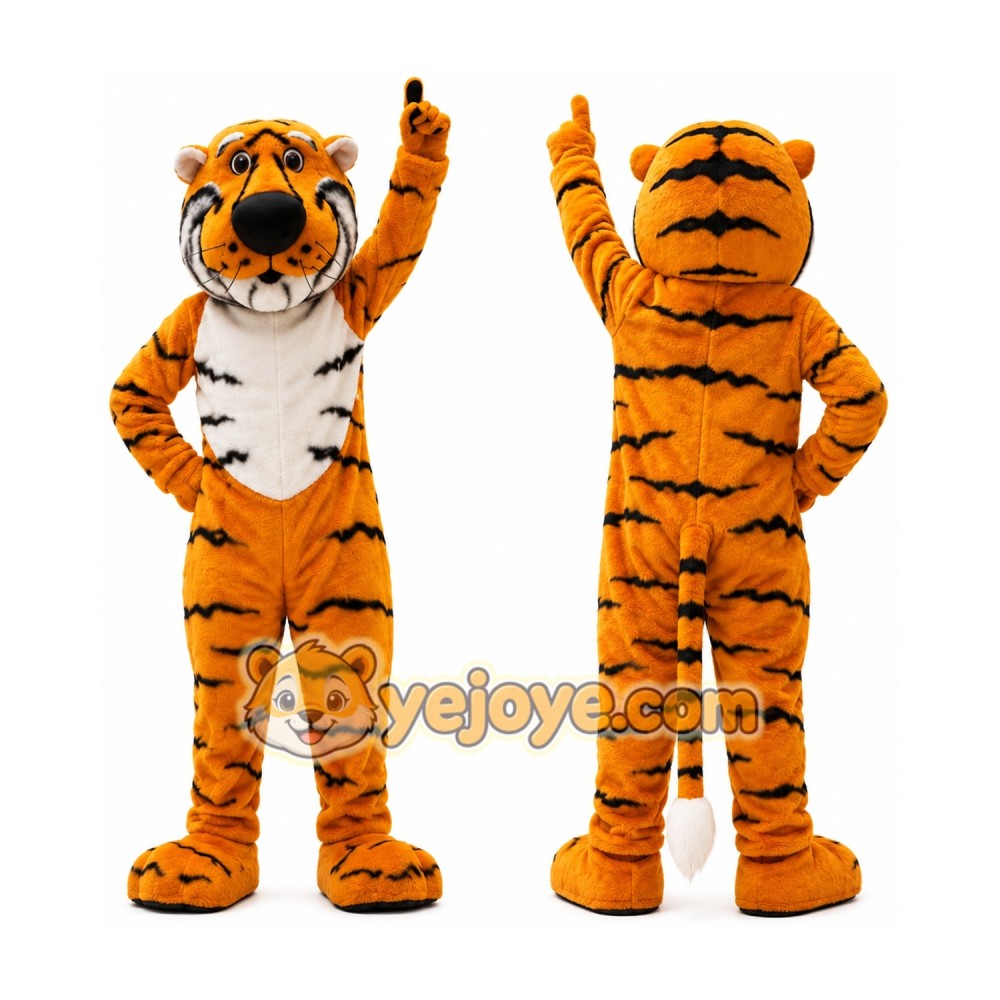 Orange Tiger Mascot Costume Orange Tiger Mascot Costume