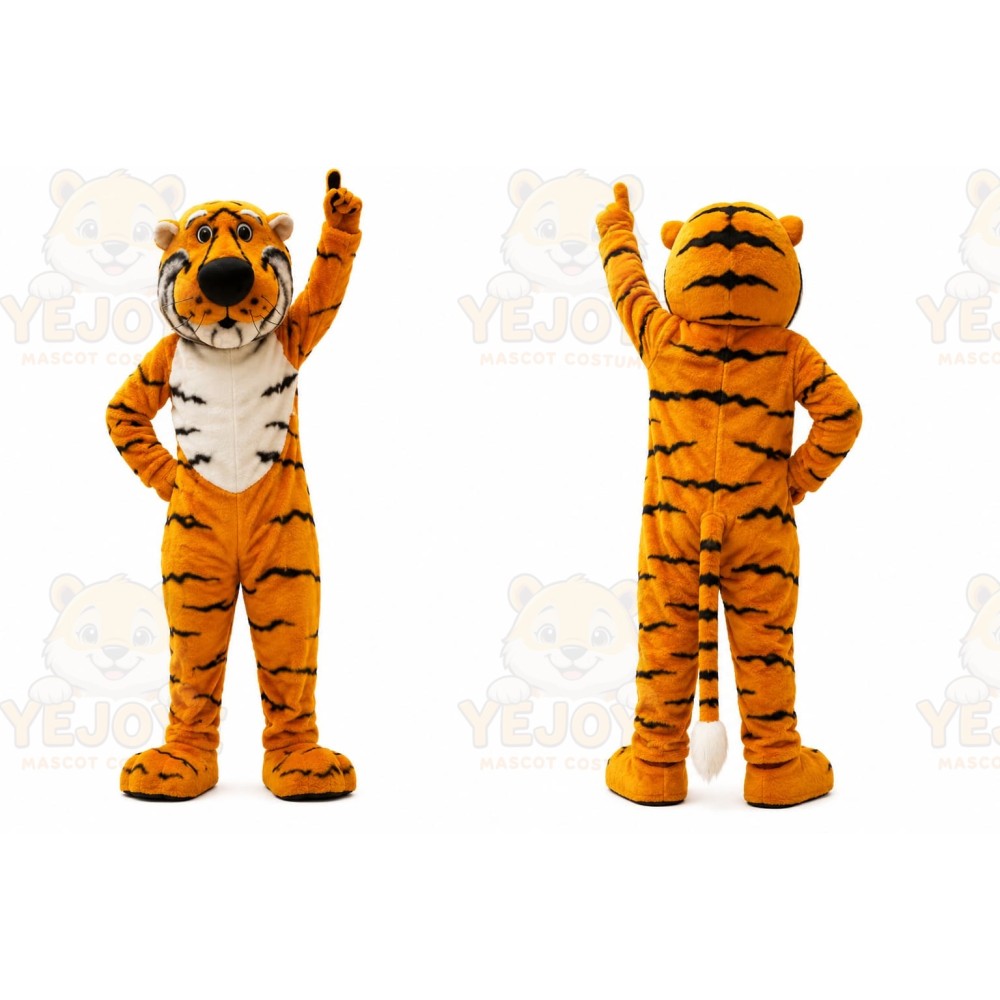 Orange Tiger Mascot Costume