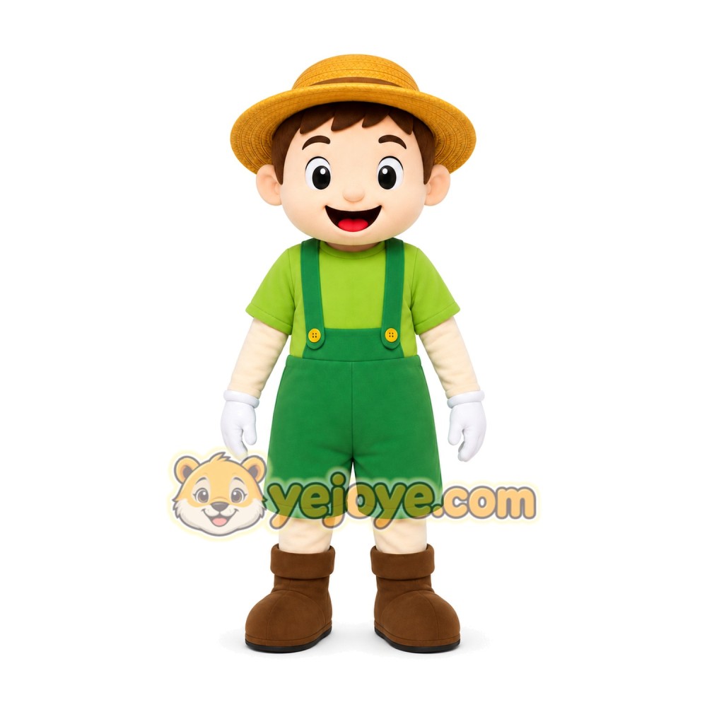 Explorer Boy Mascot Costume Explorer Boy Mascot Costume