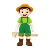Explorer Boy Mascot Costume Explorer Boy Mascot Costume