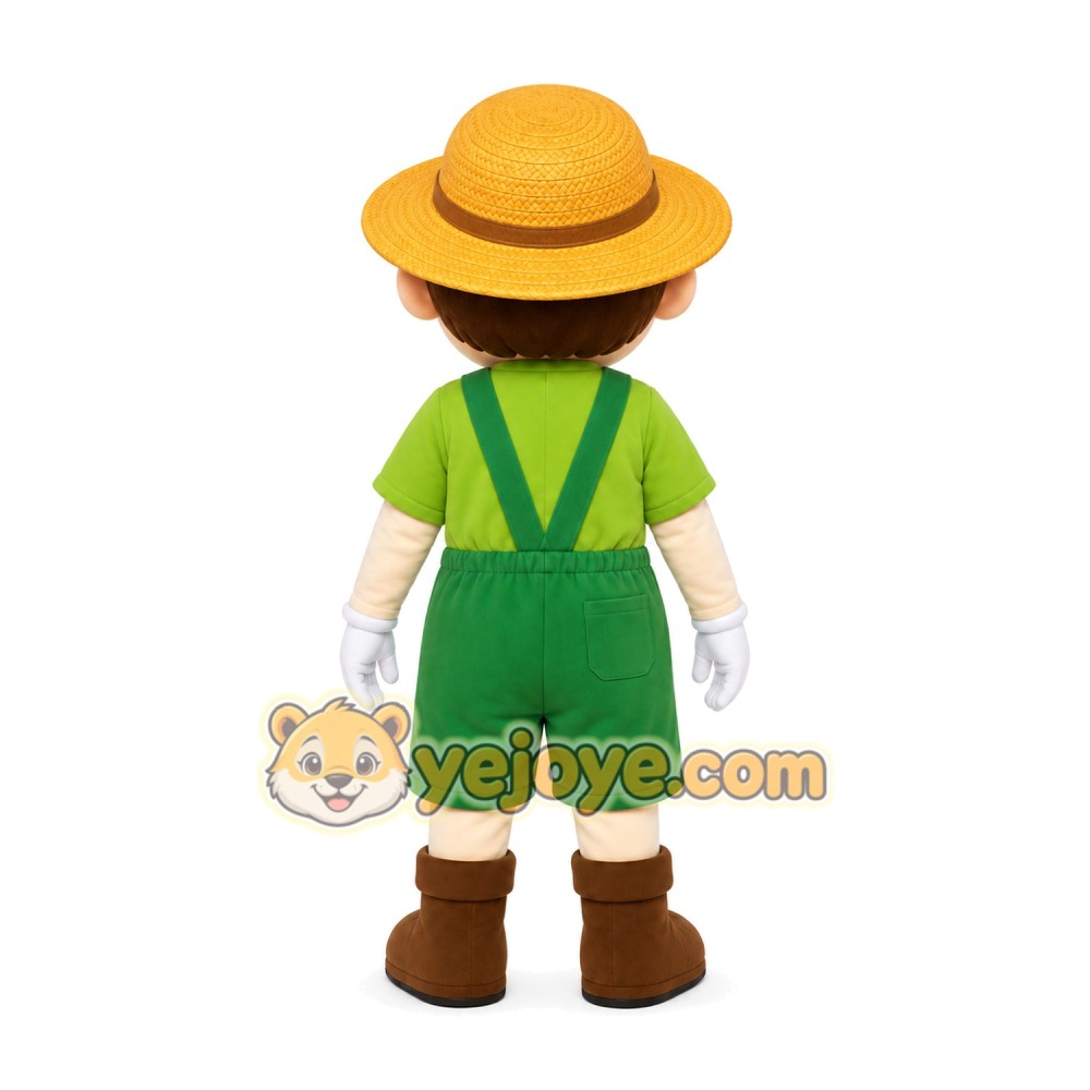 Explorer Boy Mascot Costume Explorer Boy Mascot Costume