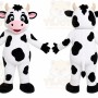 Spotted Cow Mascot Costume