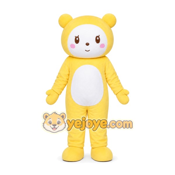 Yellow Teddy Bear Mascot Costume