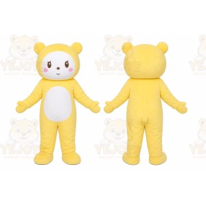 Yellow Teddy Bear Mascot Costume