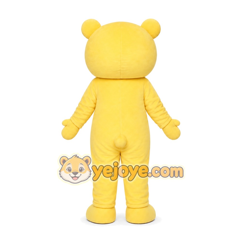 Yellow Teddy Bear Mascot Costume
