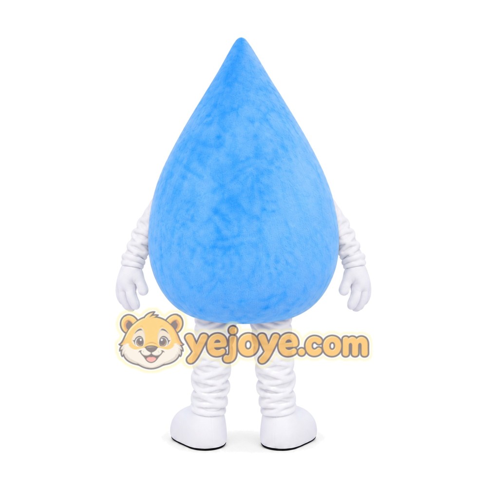 Blue Water Drop Mascot Costume Blue Water Drop Mascot Costume